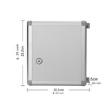 Maxbell Key Lock Box Safe Key Organizer for Car Dealerships Auto Repair Shops Office 205x60x213mm 6 Keys Position
