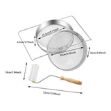 Maxbell Honey Extractor Filter Home Farm Double Sieve Mesh Filter Honey Strainer Kit