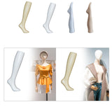 Maxbell Female Mannequin Leg Sock Display Model Stockings Display Stand for Showcase Skin Color Standing