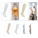 Maxbell Female Mannequin Leg Sock Display Model Stockings Display Stand for Showcase Skin Color Standing