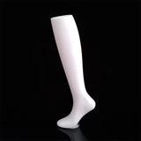 Maxbell Female Mannequin Leg Sock Display Model Stockings Display Stand for Showcase White Standing