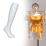 Maxbell Female Mannequin Leg Sock Display Model Stockings Display Stand for Showcase White Standing