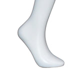 Maxbell Female Mannequin Leg Sock Display Model Stockings Display Stand for Showcase White Standing