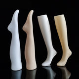 Maxbell Female Mannequin Leg Sock Display Model Stockings Display Stand for Showcase Skin Color Inverted