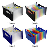 Maxbell Expanding File Folder A5 Size 13 Pockets Desktop Folders for Business Style A