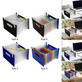 Maxbell Expanding File Folder A5 Size 13 Pockets Desktop Folders for Business Style A