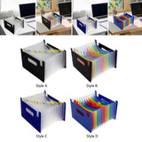 Maxbell Expanding File Folder A5 Size 13 Pockets Desktop Folders for Business Style A