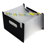 Maxbell Expanding File Folder A5 Size 13 Pockets Desktop Folders for Business Style A