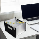 Maxbell Expanding File Folder A5 Size 13 Pockets Desktop Folders for Business Style A