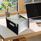 Maxbell Expanding File Folder A5 Size 13 Pockets Desktop Folders for Business Style A