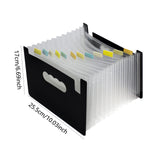Maxbell Expanding File Folder A5 Size 13 Pockets Desktop Folders for Business Style A