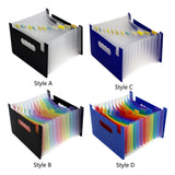 Maxbell Expanding File Folder A5 Size 13 Pockets Desktop Folders for Business Style A