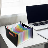 Maxbell Expanding File Folder A5 Size 13 Pockets Desktop Folders for Business Style B