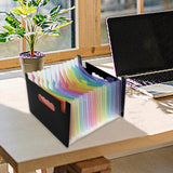 Maxbell Expanding File Folder A5 Size 13 Pockets Desktop Folders for Business Style B