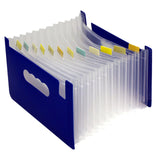 Maxbell Expanding File Folder A5 Size 13 Pockets Desktop Folders for Business Style C