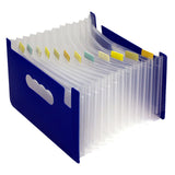 Maxbell Expanding File Folder A5 Size 13 Pockets Desktop Folders for Business Style C