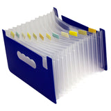 Maxbell Expanding File Folder A5 Size 13 Pockets Desktop Folders for Business Style C