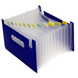 Maxbell Expanding File Folder A5 Size 13 Pockets Desktop Folders for Business Style C