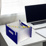 Maxbell Expanding File Folder A5 Size 13 Pockets Desktop Folders for Business Style C