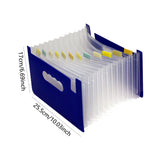Maxbell Expanding File Folder A5 Size 13 Pockets Desktop Folders for Business Style C