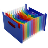 Maxbell Expanding File Folder A5 Size 13 Pockets Desktop Folders for Business Style D