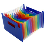 Maxbell Expanding File Folder A5 Size 13 Pockets Desktop Folders for Business Style D