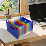 Maxbell Expanding File Folder A5 Size 13 Pockets Desktop Folders for Business Style D