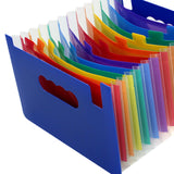 Maxbell Expanding File Folder A5 Size 13 Pockets Desktop Folders for Business Style D
