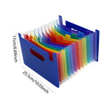 Maxbell Expanding File Folder A5 Size 13 Pockets Desktop Folders for Business Style D