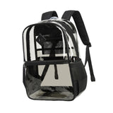 Maxbell Clear Backpack with Pockets Heavy Duty See through Bag for College Work Boys Style A