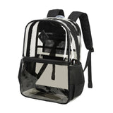 Maxbell Clear Backpack with Pockets Heavy Duty See through Bag for College Work Boys Style A