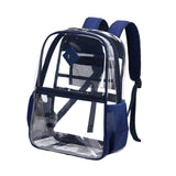 Maxbell Clear Backpack with Pockets Heavy Duty See through Bag for College Work Boys Style C