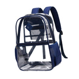 Maxbell Clear Backpack with Pockets Heavy Duty See through Bag for College Work Boys Style C