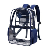 Maxbell Clear Backpack with Pockets Heavy Duty See through Bag for College Work Boys Style C