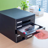 Maxbell 4 Drawer Storage Organizer Bedroom Black Garage Desktop File Storage Cabinet black