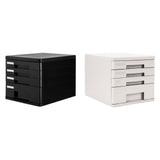 Maxbell 4 Drawer Storage Organizer Bedroom Black Garage Desktop File Storage Cabinet black