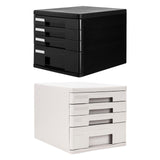 Maxbell 4 Drawer Storage Organizer Bedroom Black Garage Desktop File Storage Cabinet black