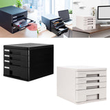 Maxbell 4 Drawer Storage Organizer Bedroom Black Garage Desktop File Storage Cabinet black
