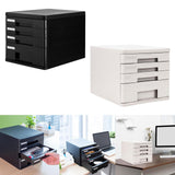 Maxbell 4 Drawer Storage Organizer Bedroom Black Garage Desktop File Storage Cabinet black