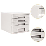 Maxbell 4 Drawer Storage Organizer Bedroom Black Garage Desktop File Storage Cabinet gray