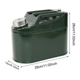 Maxbell 5 Liters Fuel Can Portable Petrol Tank for Suvs, Utvs, ATV Sturdy 28x28x13cm