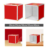 Maxbell Lucky Draw Box Voting Box Donation Box for Voting Annual Meeting Fundraising 20x20x20cm All red