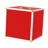 Maxbell Lucky Draw Box Voting Box Donation Box for Voting Annual Meeting Fundraising 20x20x20cm All red