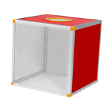 Maxbell Lucky Draw Box Voting Box Donation Box for Voting Annual Meeting Fundraising 20x20x20cm Transparent front