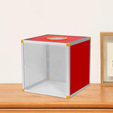 Maxbell Lucky Draw Box Voting Box Donation Box for Voting Annual Meeting Fundraising 20x20x20cm Transparent front