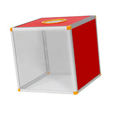 Maxbell Lucky Draw Box Voting Box Donation Box for Voting Annual Meeting Fundraising 25x25x25cm Transparent front