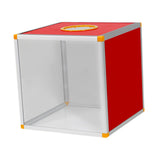 Maxbell Lucky Draw Box Voting Box Donation Box for Voting Annual Meeting Fundraising 30x30x30cm Transparent front