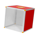Maxbell Lucky Draw Box Voting Box Donation Box for Voting Annual Meeting Fundraising 40x40x40cm Transparent front