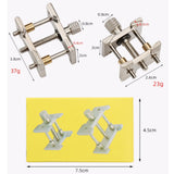 Maxbell 2Pcs Watch Movement Fixed Base Watch Repair Tools for Craft Adjustment Hobby
