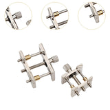 Maxbell 2Pcs Watch Movement Fixed Base Watch Repair Tools for Craft Adjustment Hobby